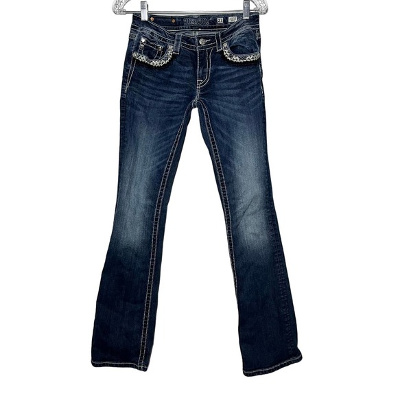 Miss Me Denim - Miss Me Jeans Denim Signature Boot Size 27